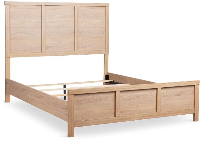 Layton Light Tone Panel Bed