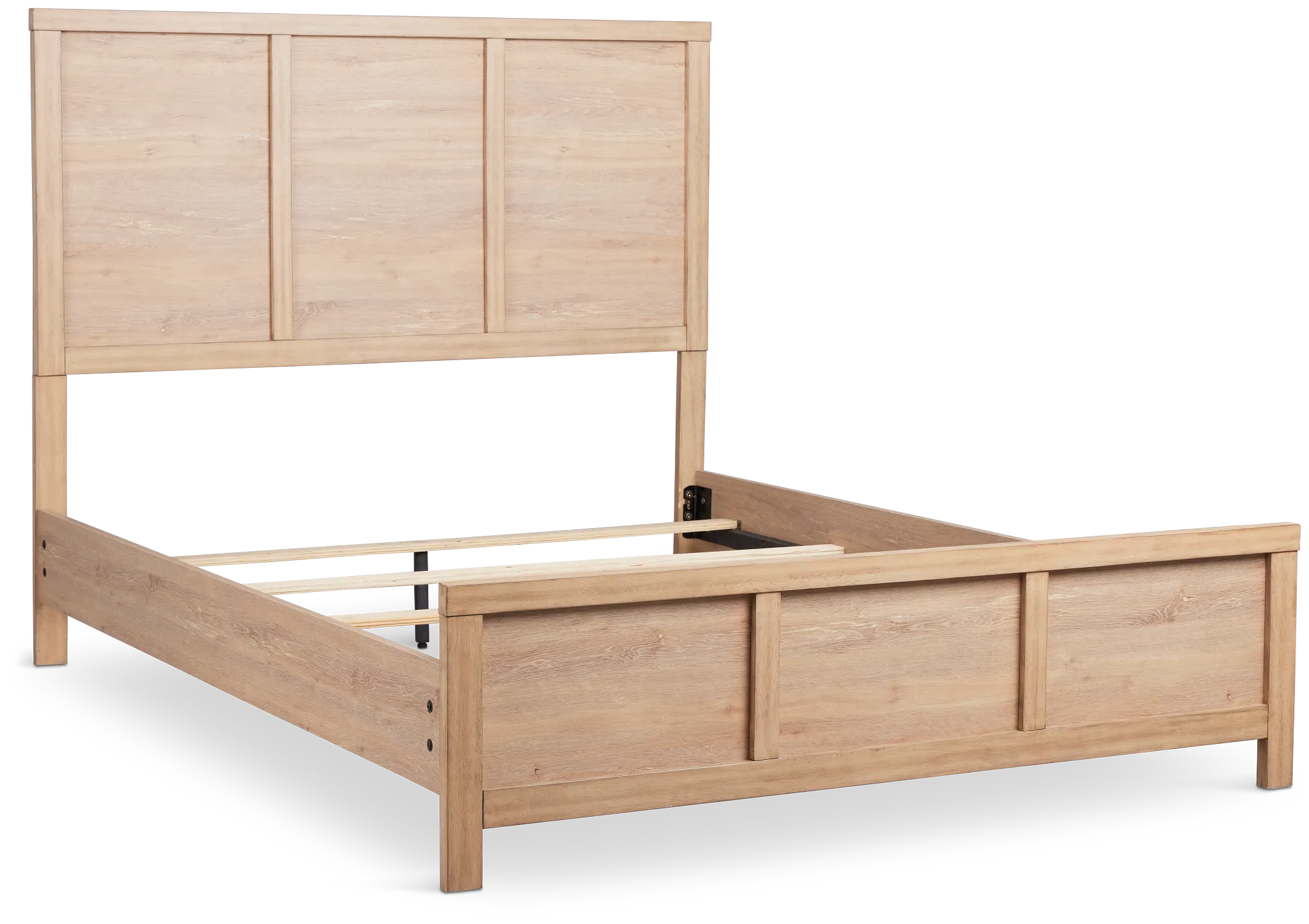 Layton Light Tone Panel Bed