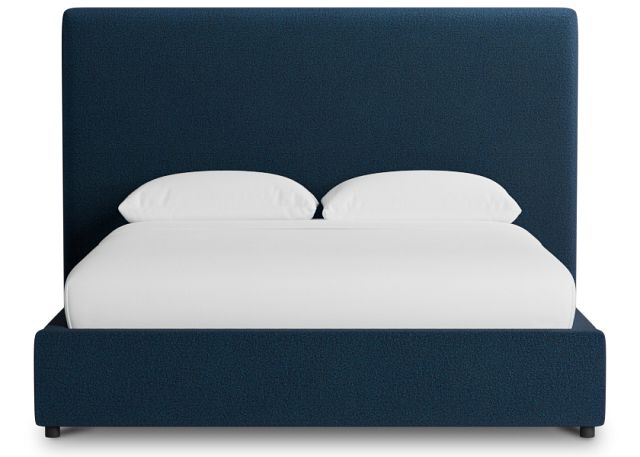 Grayton Elite Navy 54" Upholstered Platform Bed