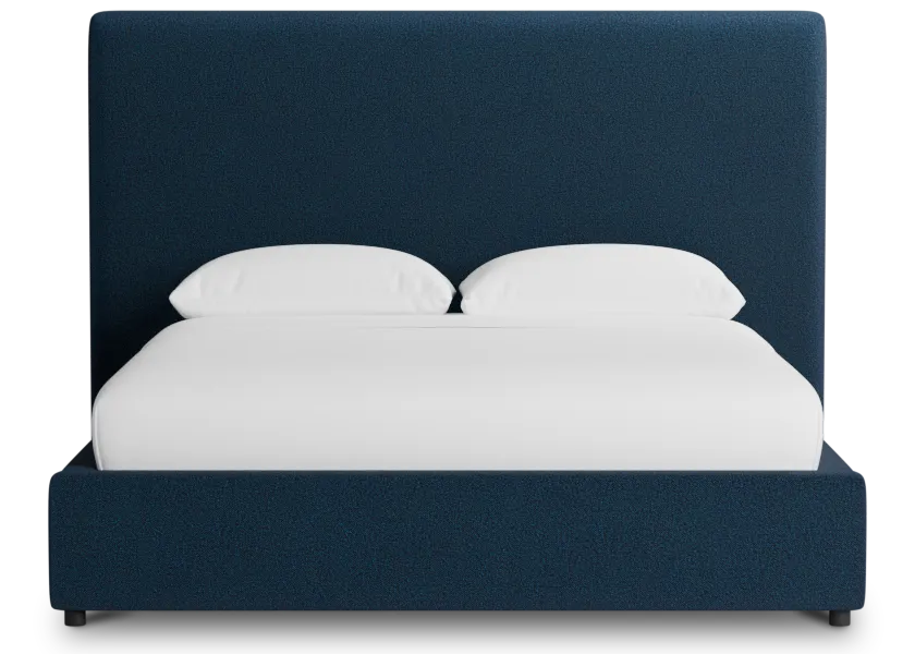 Grayton Elite Navy 54" Upholstered Platform Bed