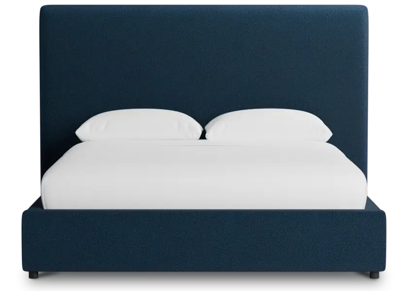 Grayton Elite Navy 54" Upholstered Platform Bed Grayton Elite Navy 54" Upholstered Platform Bed