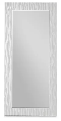Ocean Drive White Floor Mirror