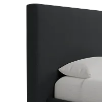 Grayton Elite Black 54" Upholstered Platform Bed