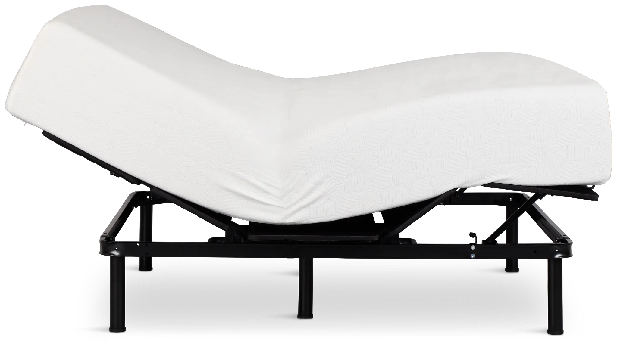 Rest & Renew By Zinus Gel Memory Foam Mattress 14" Plush Slat Adjustable Mattress Set