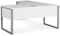 Clark White 47" Return Desk