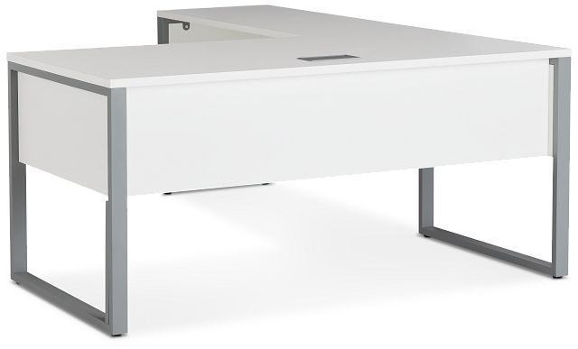 Clark White 47" Return Desk