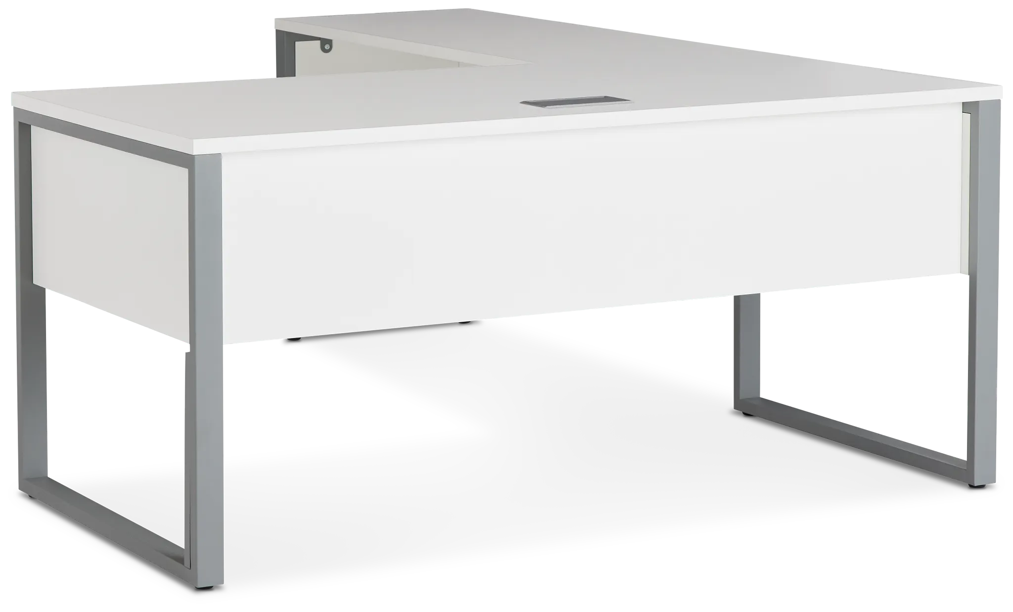 Clark White 47" Return Desk