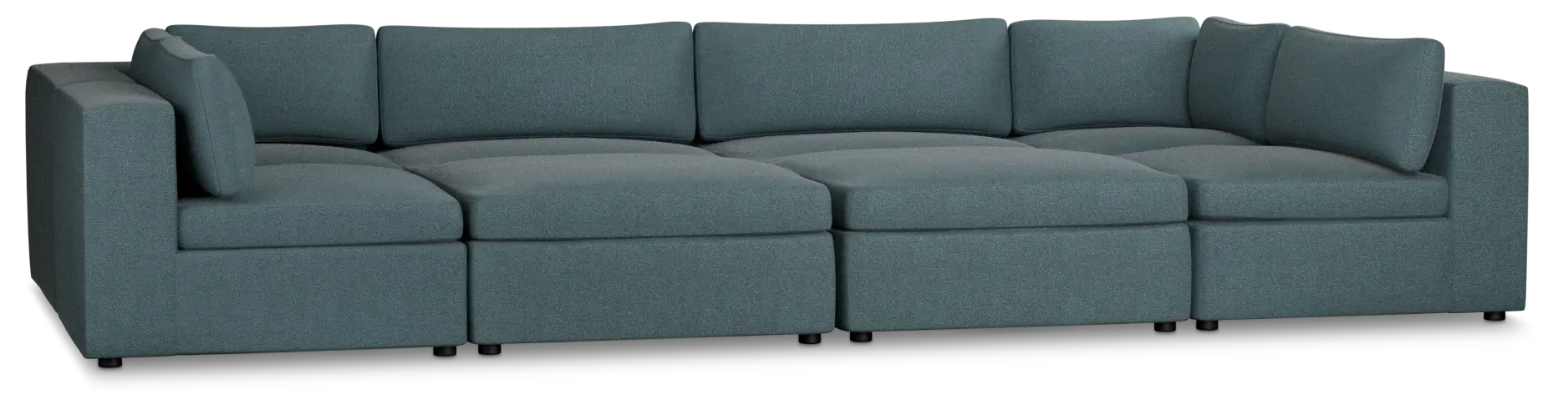 Destin Sutton Blue Fabric 8-piece Pit Sectional Destin Sutton Blue Fabric 8-piece Pit Sectional