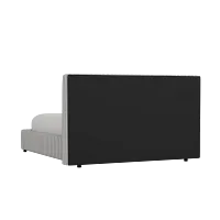 Grayton Sea Lane Light Gray 44" Upholstered Platform Bed