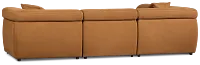 Aria Medium Brown Micro Immersive 4-piece Modular Sectional W/2 Speakers