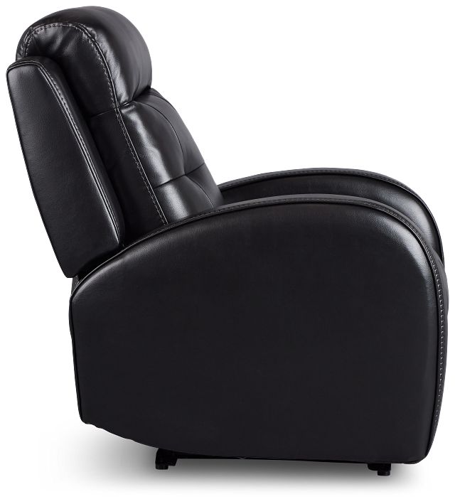 Omega Black Micro Power Recliner