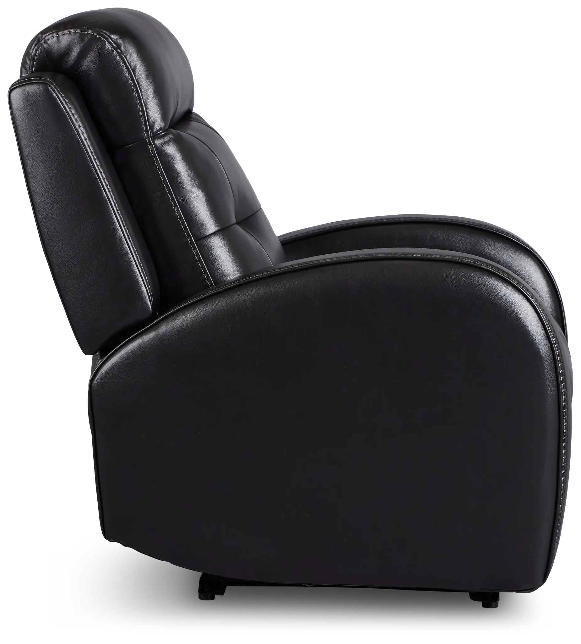 Omega Black Micro Power Recliner