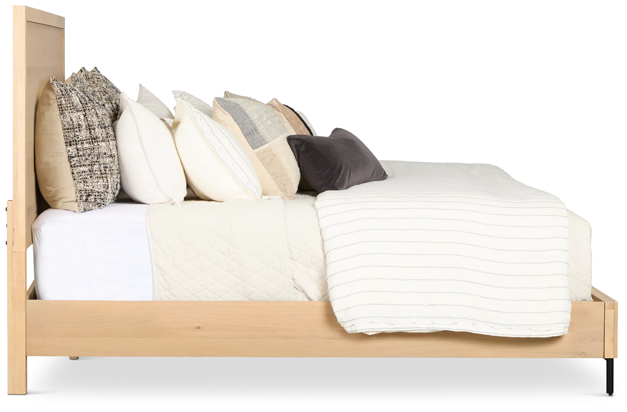 Highland Light Tone Panel Bed