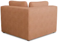 Destin Sutton Orange Fabric Corner Chair