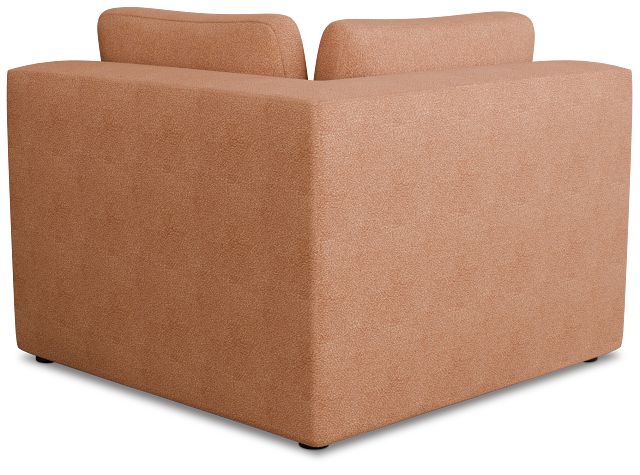 Destin Sutton Orange Fabric Corner Chair