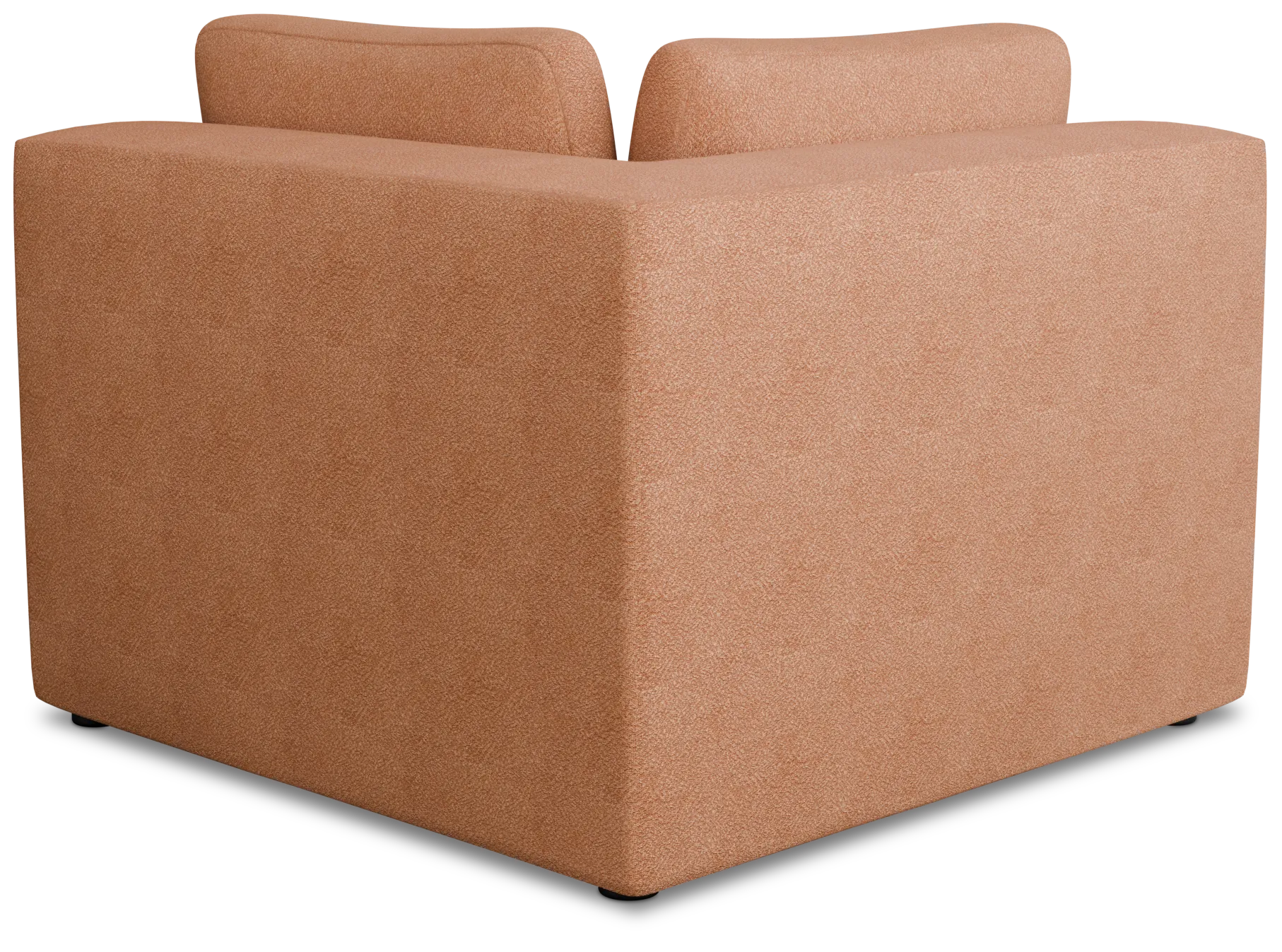 Destin Sutton Orange Fabric Corner Chair