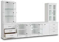 Newport White Large Drawer Entertainment Wall