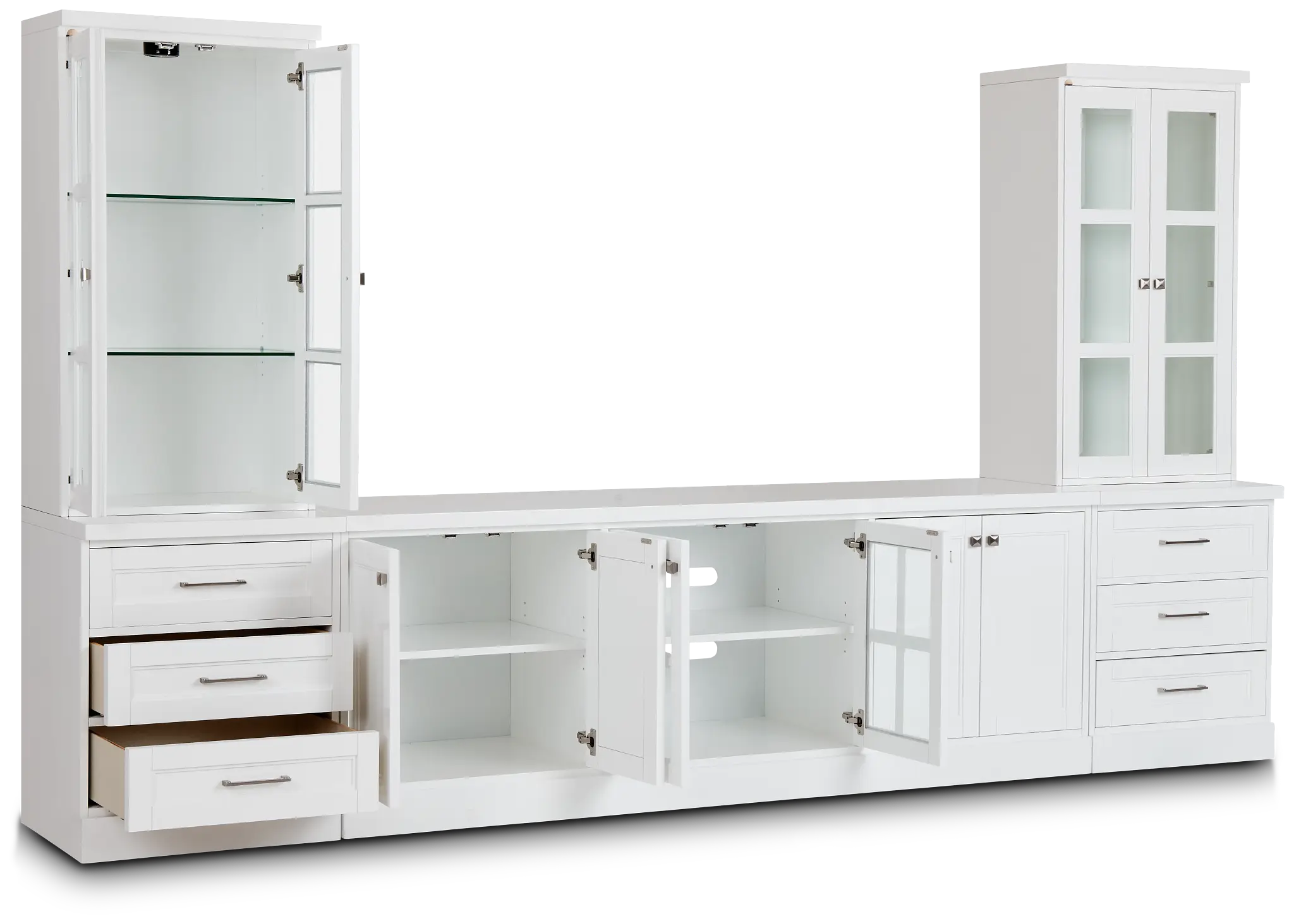 Newport White Large Drawer Entertainment Wall Newport White Large Drawer Entertainment Wall
