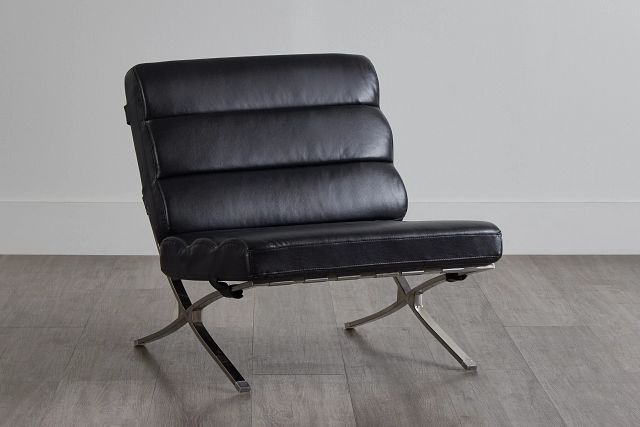 Tatiana Black Micro Accent Chair