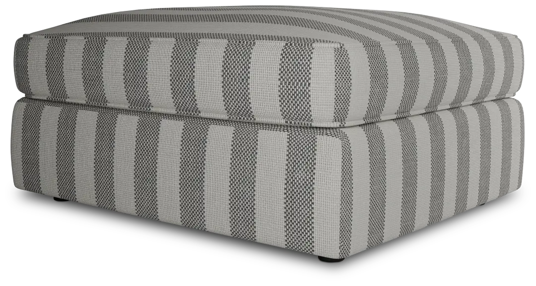 Siesta Sea Lane Dark Gray Fabric Ottoman Siesta Sea Lane Dark Gray Fabric Ottoman