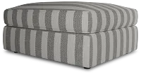 Siesta Sea Lane Dark Gray Fabric Ottoman
