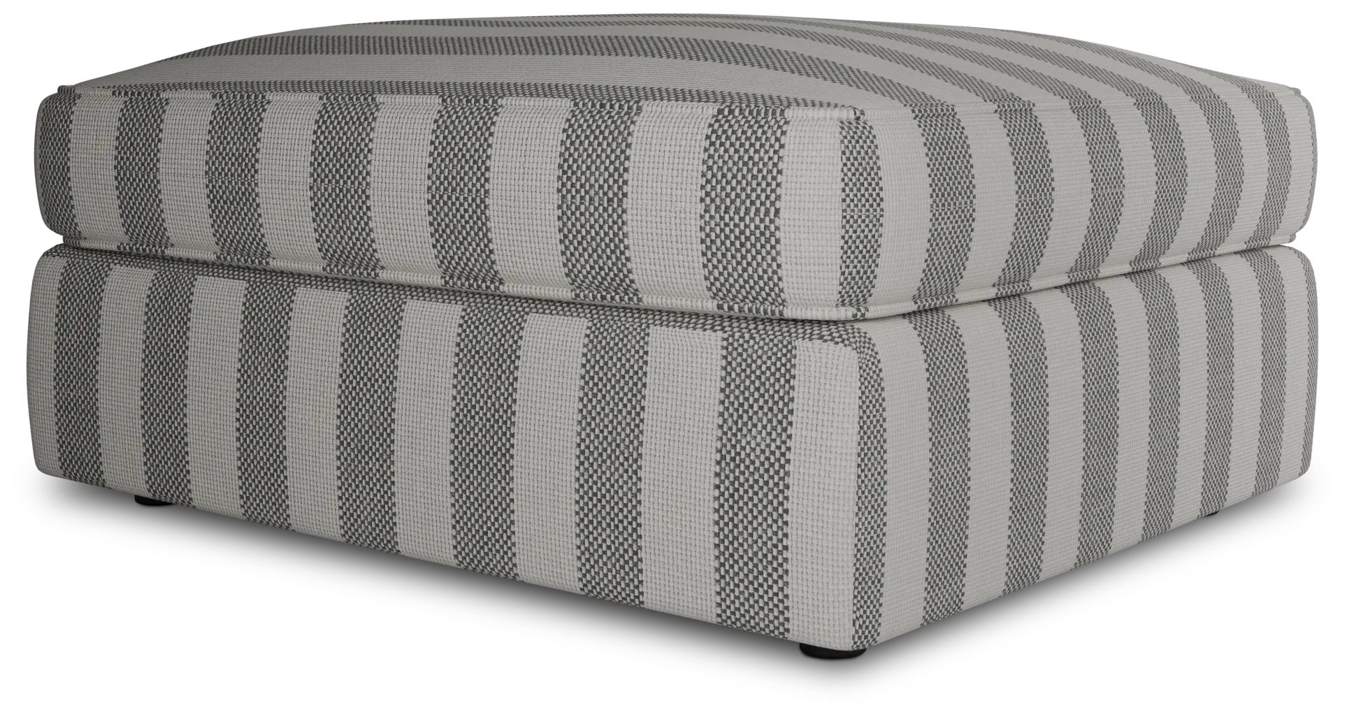 Siesta Sea Lane Dark Gray Fabric Ottoman