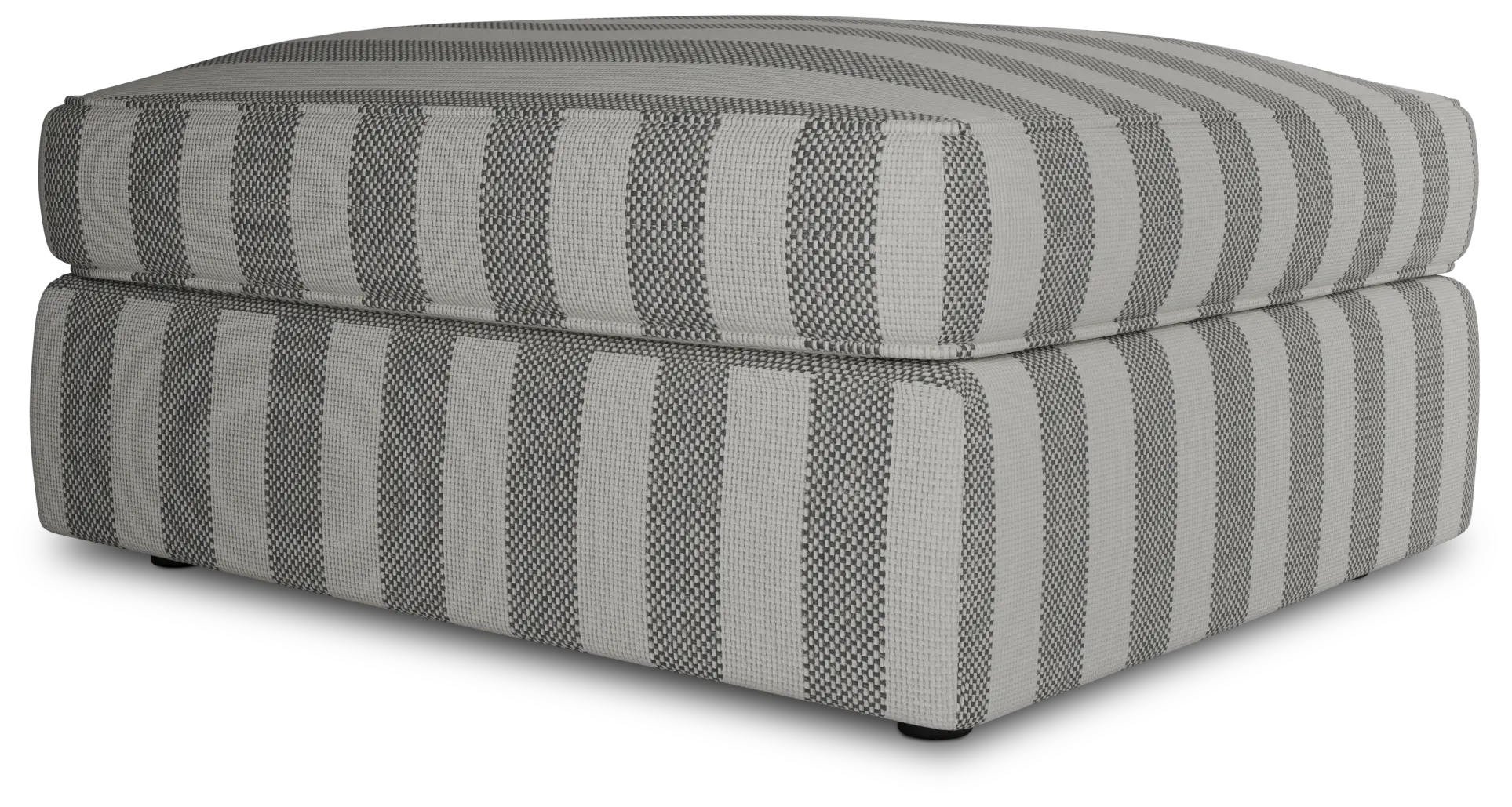 Siesta Sea Lane Dark Gray Fabric Ottoman Siesta Sea Lane Dark Gray Fabric Ottoman