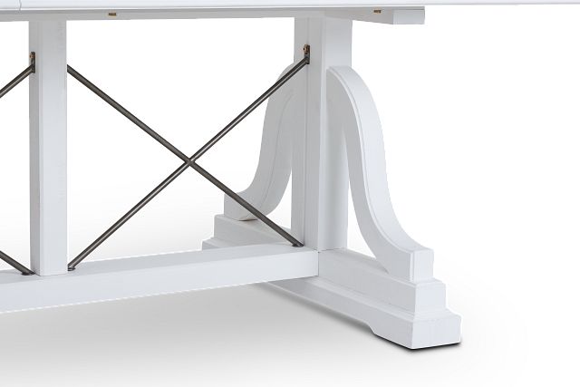 heron cove white trestle table