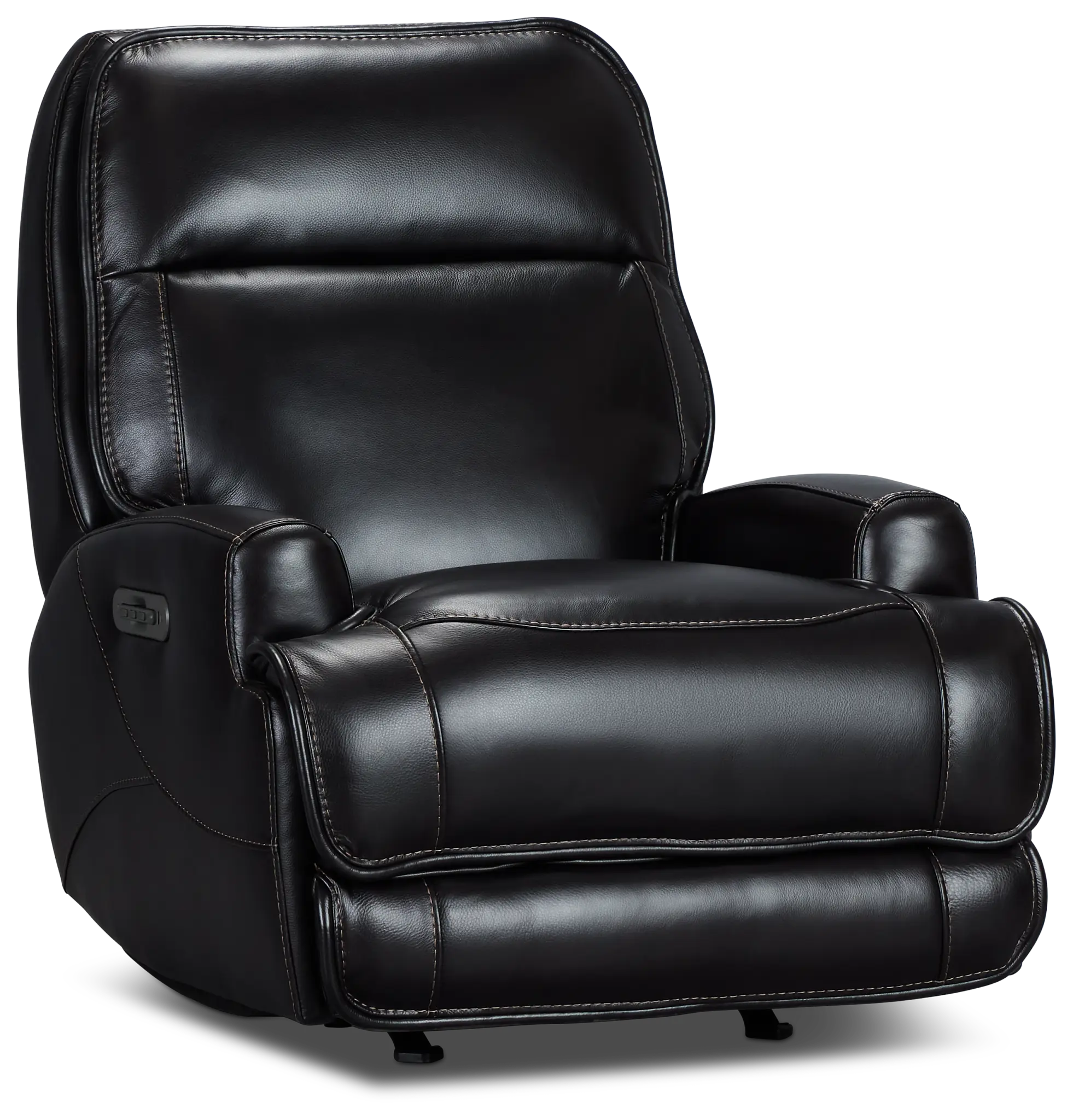 Casey Black Lthr/vinyl Power Rocker Recliner Casey Black Lthr/vinyl Power Rocker Recliner