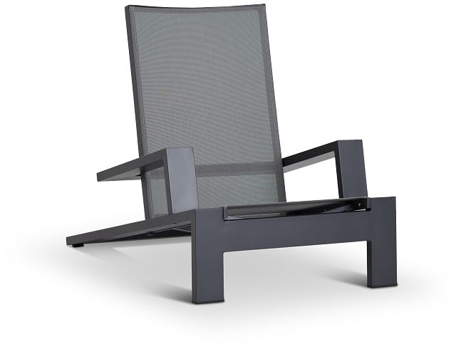 Linear Dark Gray Ledge Pool Chair