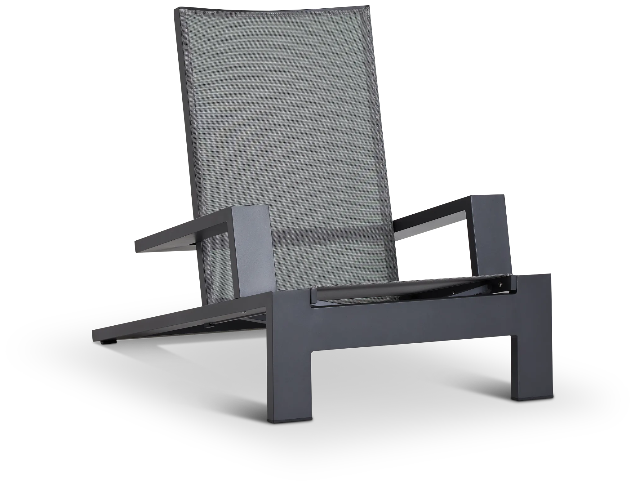Linear Dark Gray Ledge Pool Chair