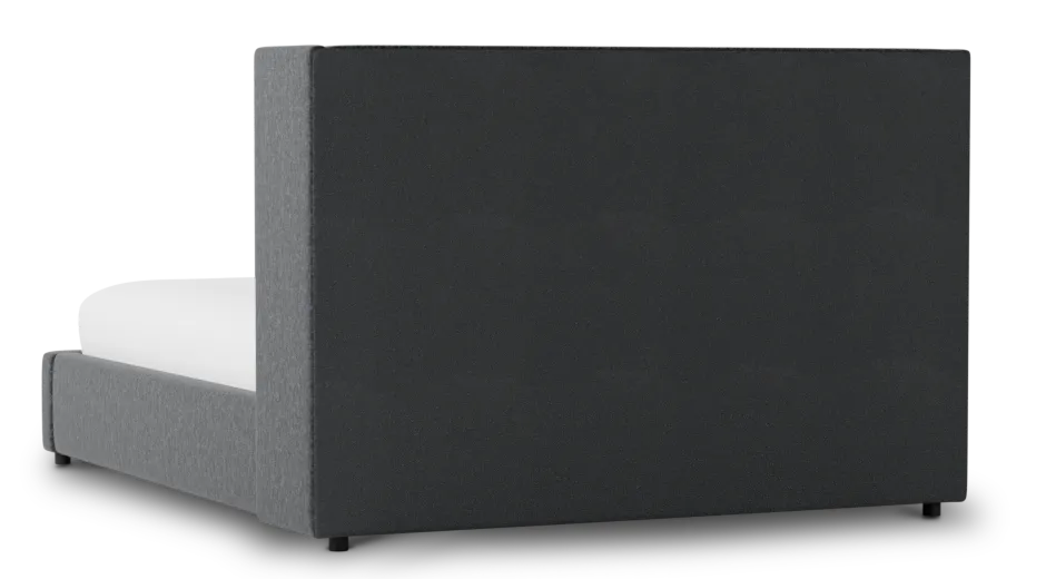 Captiva Delray Dark Gray 48" Upholstered Shelter Bed