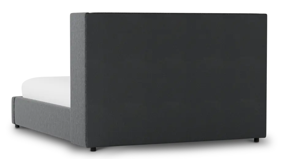 Captiva Delray Dark Gray 48" Upholstered Shelter Bed Captiva Delray Dark Gray 48" Upholstered Shelter Bed