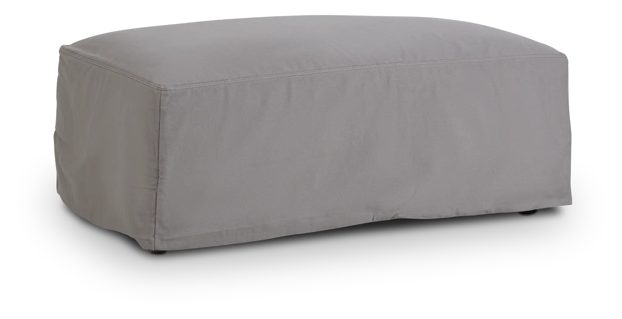 Delilah Gray Fabric Ottoman Delilah Gray Fabric Ottoman