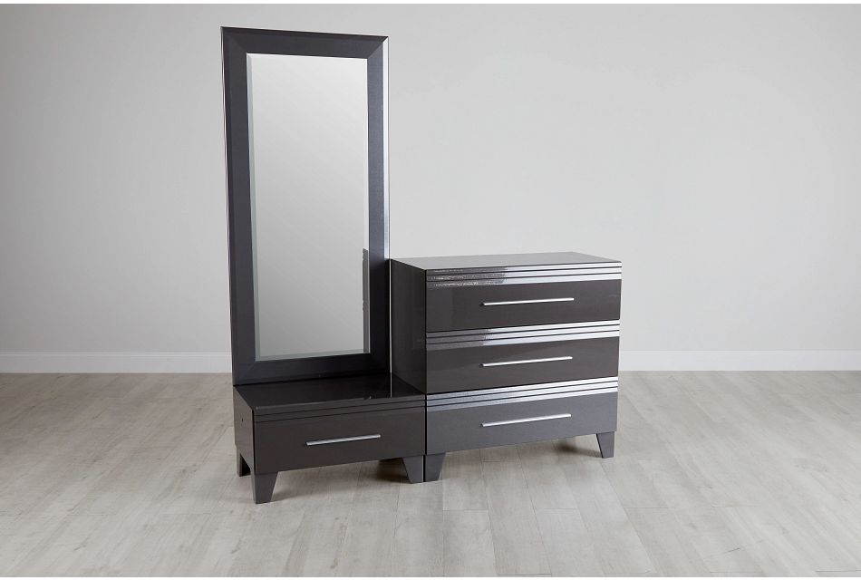 Midtown Gray Wardrobe Chest Bedroom Chests City Furniture