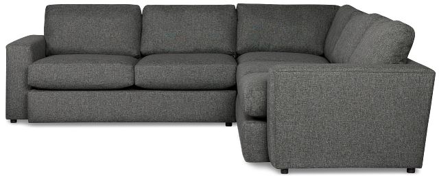 Brantley Dark Gray Fabric Small Two-arm Sectional