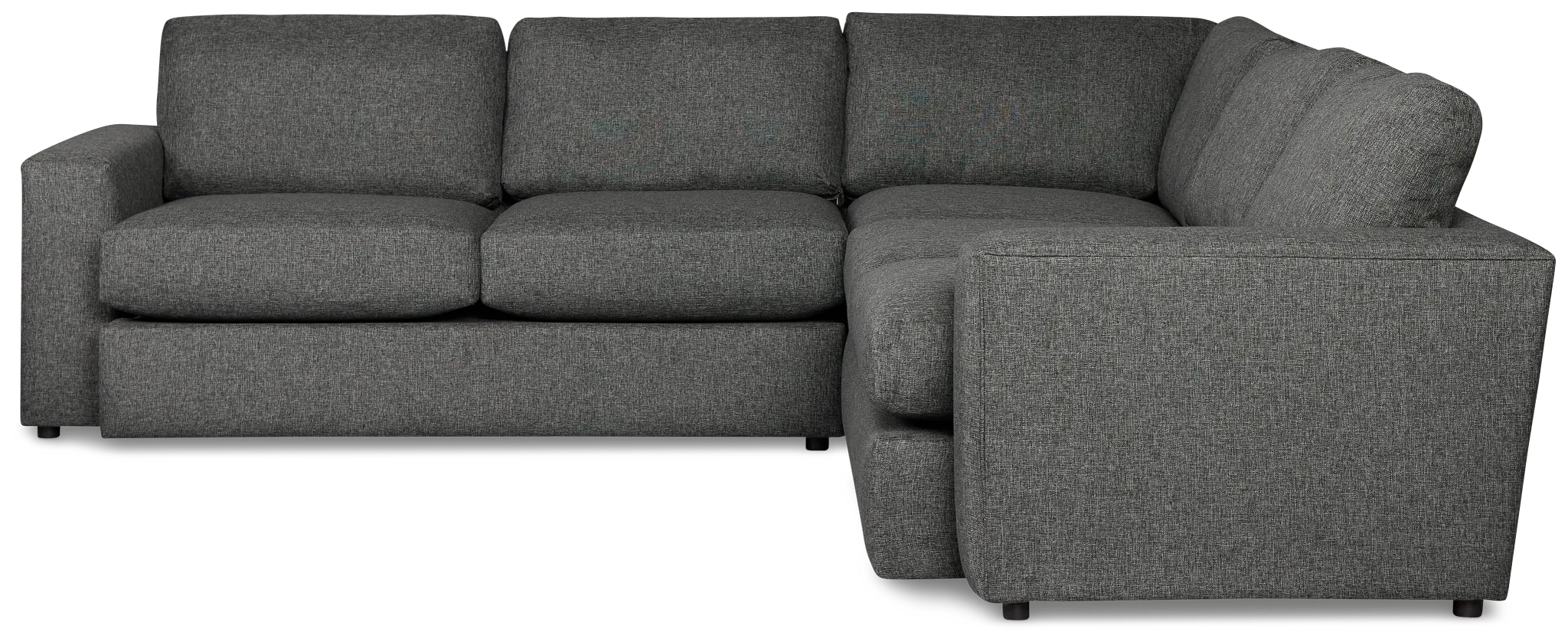 Brantley Dark Gray Fabric Small Two-arm Sectional