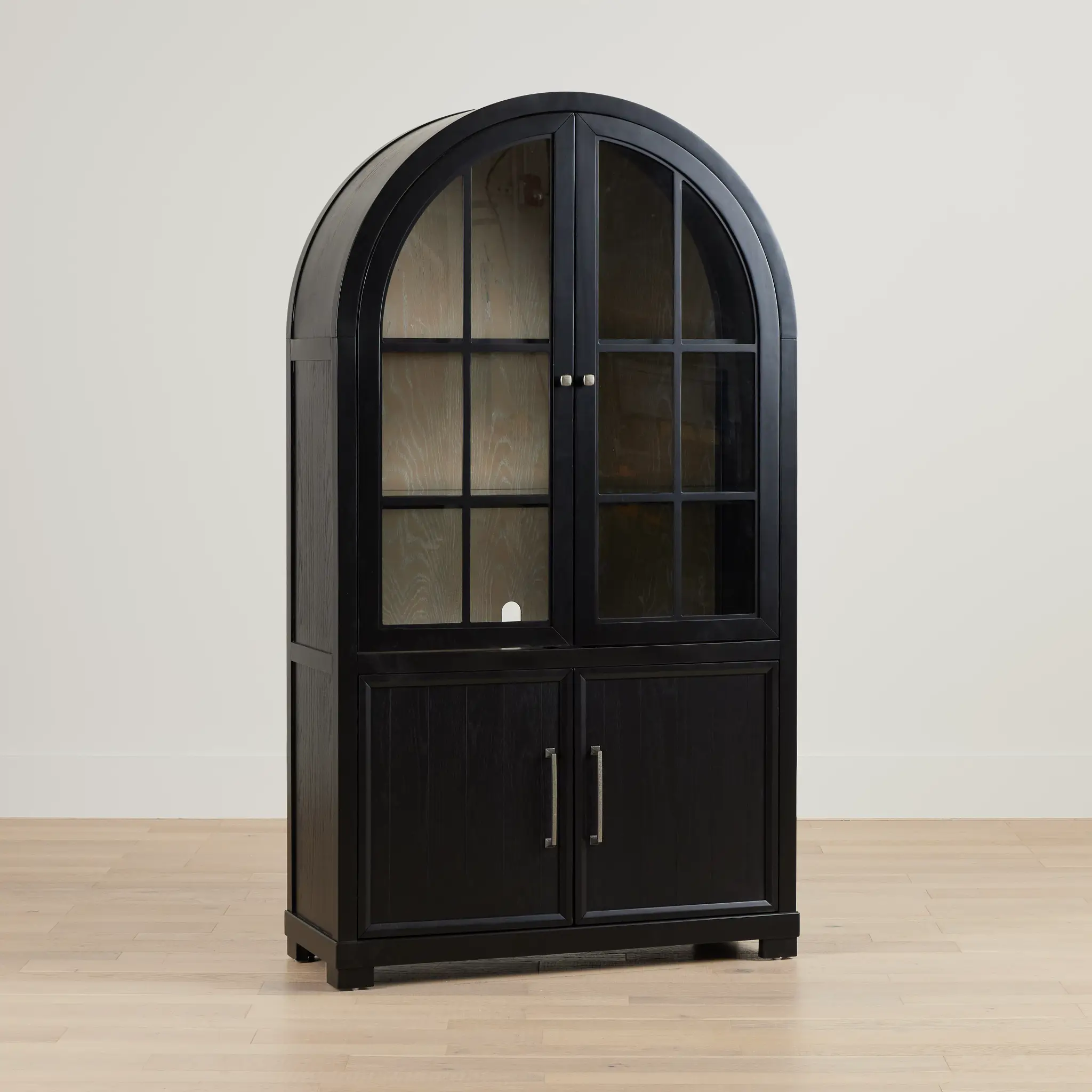 Southlake Black China Cabinet - Farmhouse Style