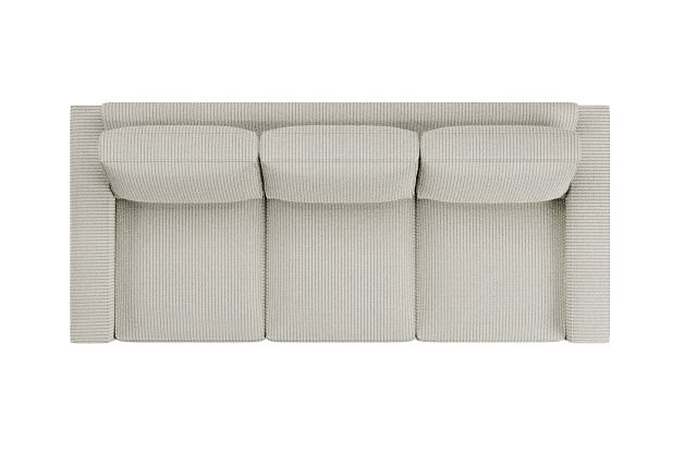 Edgewater Lucy Light Beige 96" Sofa W/ 3 Cushions