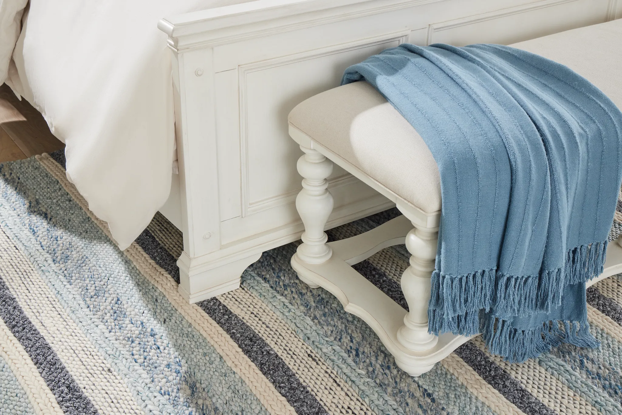 Savannah Ivory 58" Bench