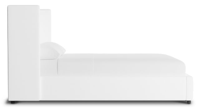 Captiva Peyton White 48" Upholstered Shelter Bed