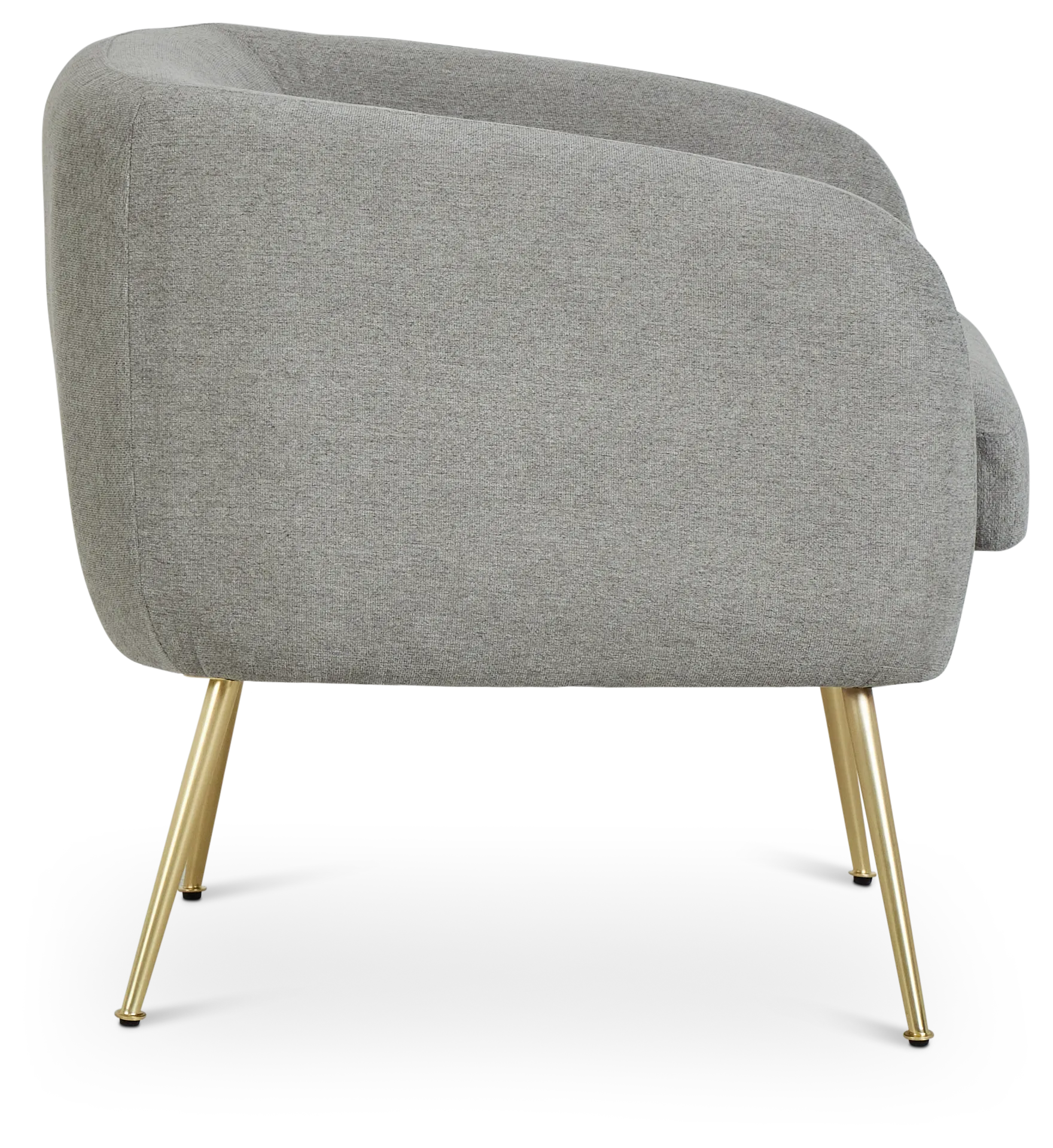 Aubrey Light Gray Fabric Accent Chair