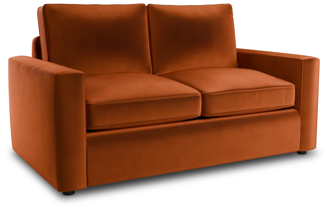 Siesta Joya Orange Fabric Loveseat