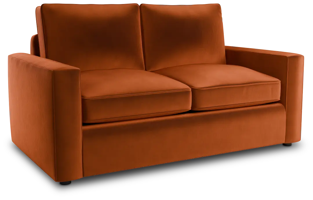 Siesta Joya Orange Fabric Loveseat Siesta Joya Orange Fabric Loveseat