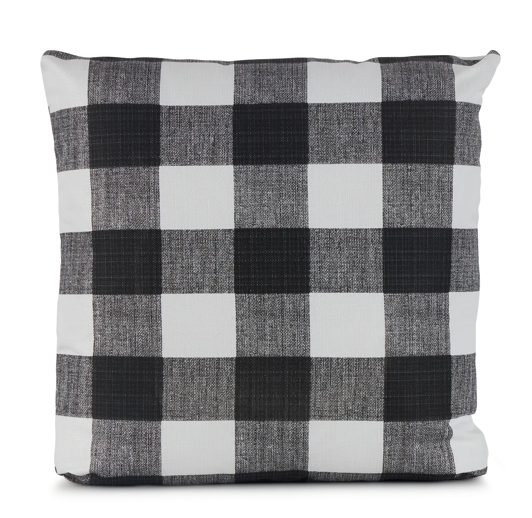 Anderson Black 20" Indoor/outdoor Square Accent Pillow