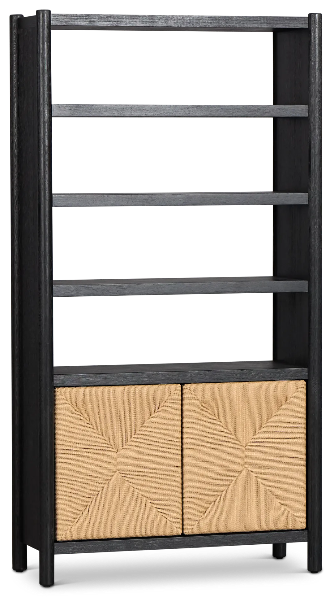 Santorini Black Bookcase