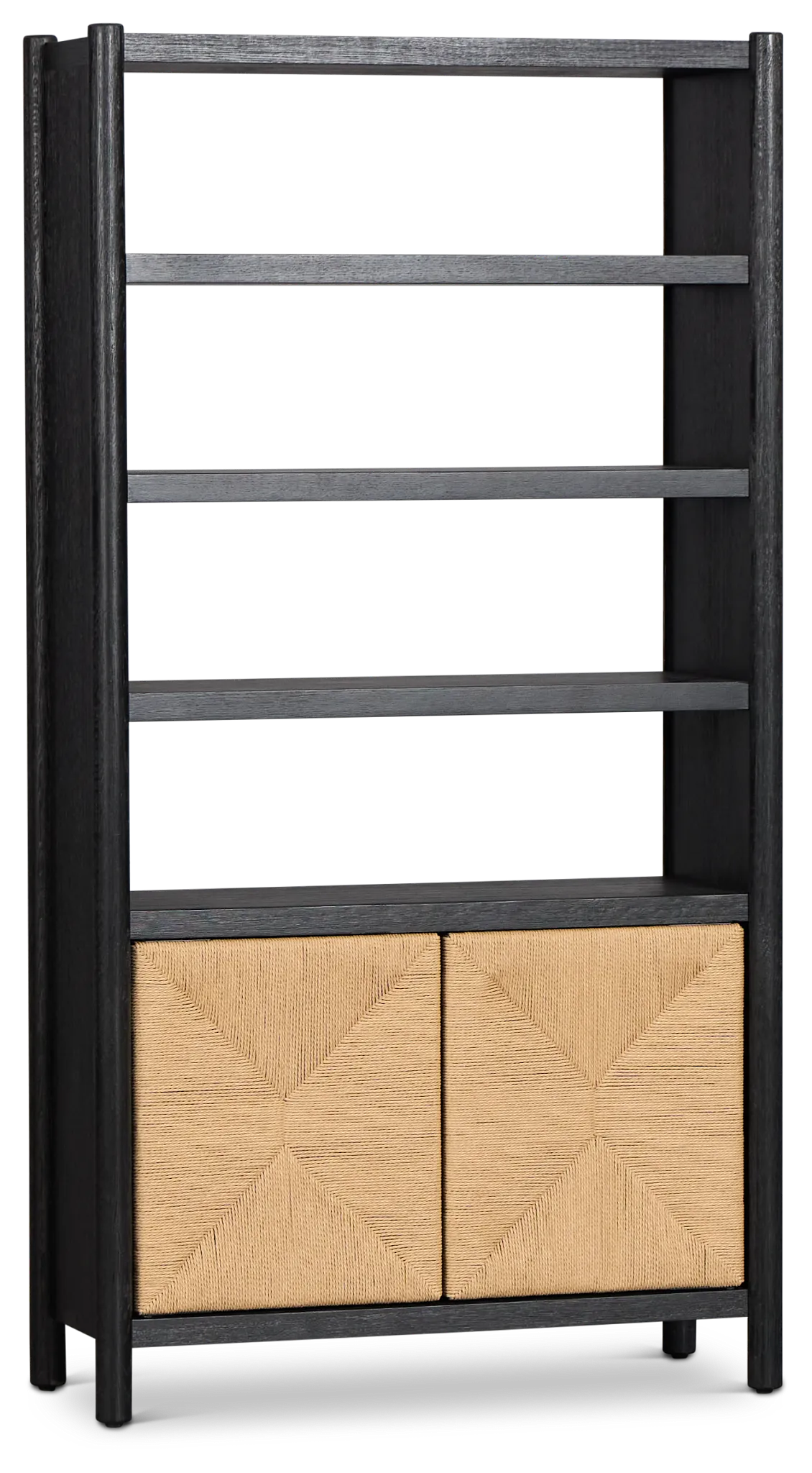 Santorini Black Bookcase