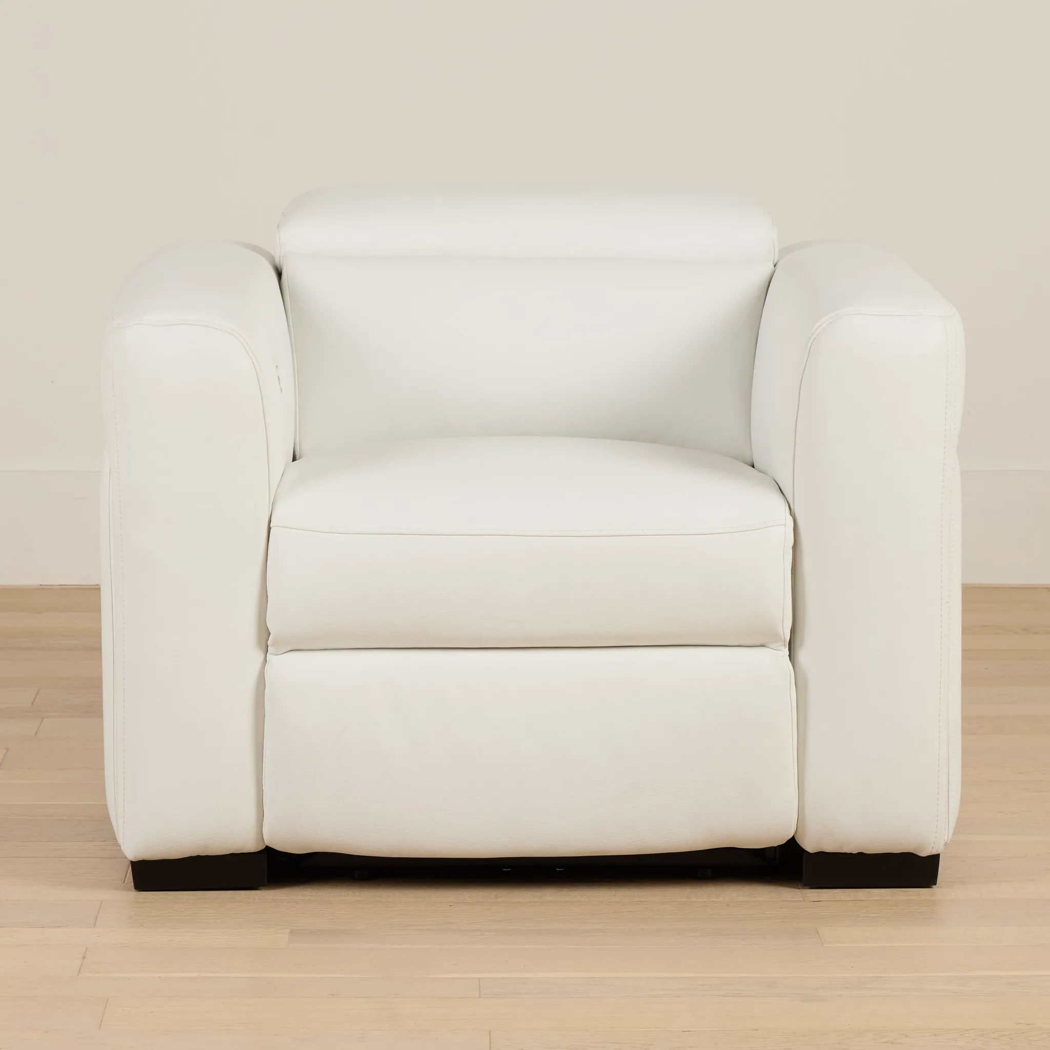 Melody White Micro Power Recliner