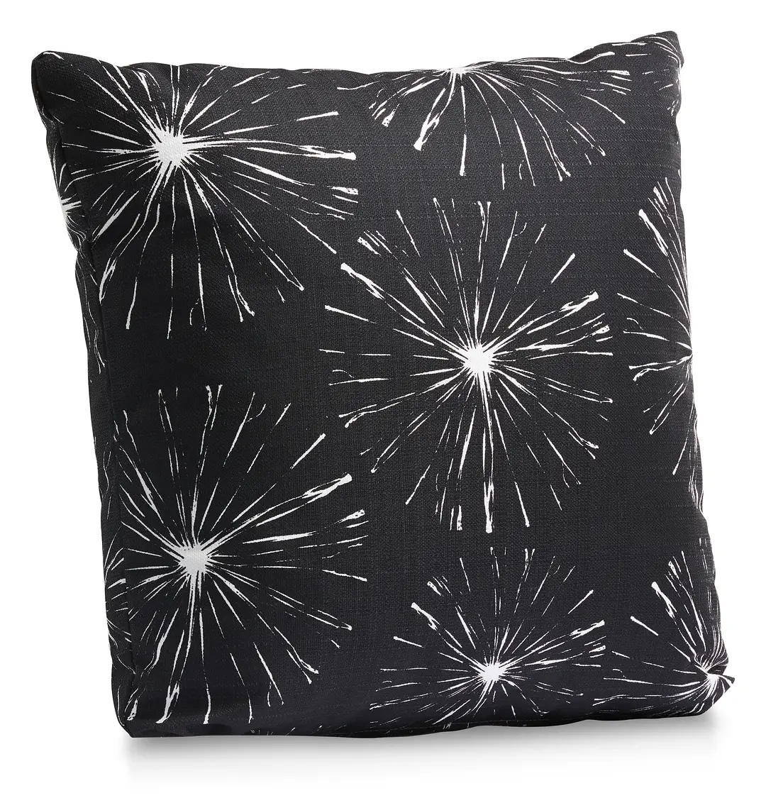 Sparks Black 18" Indoor/outdoor Accent Pillow Sparks Black 18" Indoor/outdoor Accent Pillow