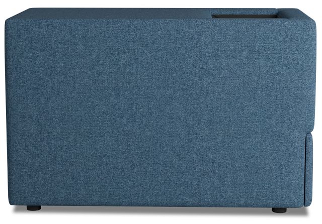 Citymod Blue Fabric Itable Media Console With Storage Drawer